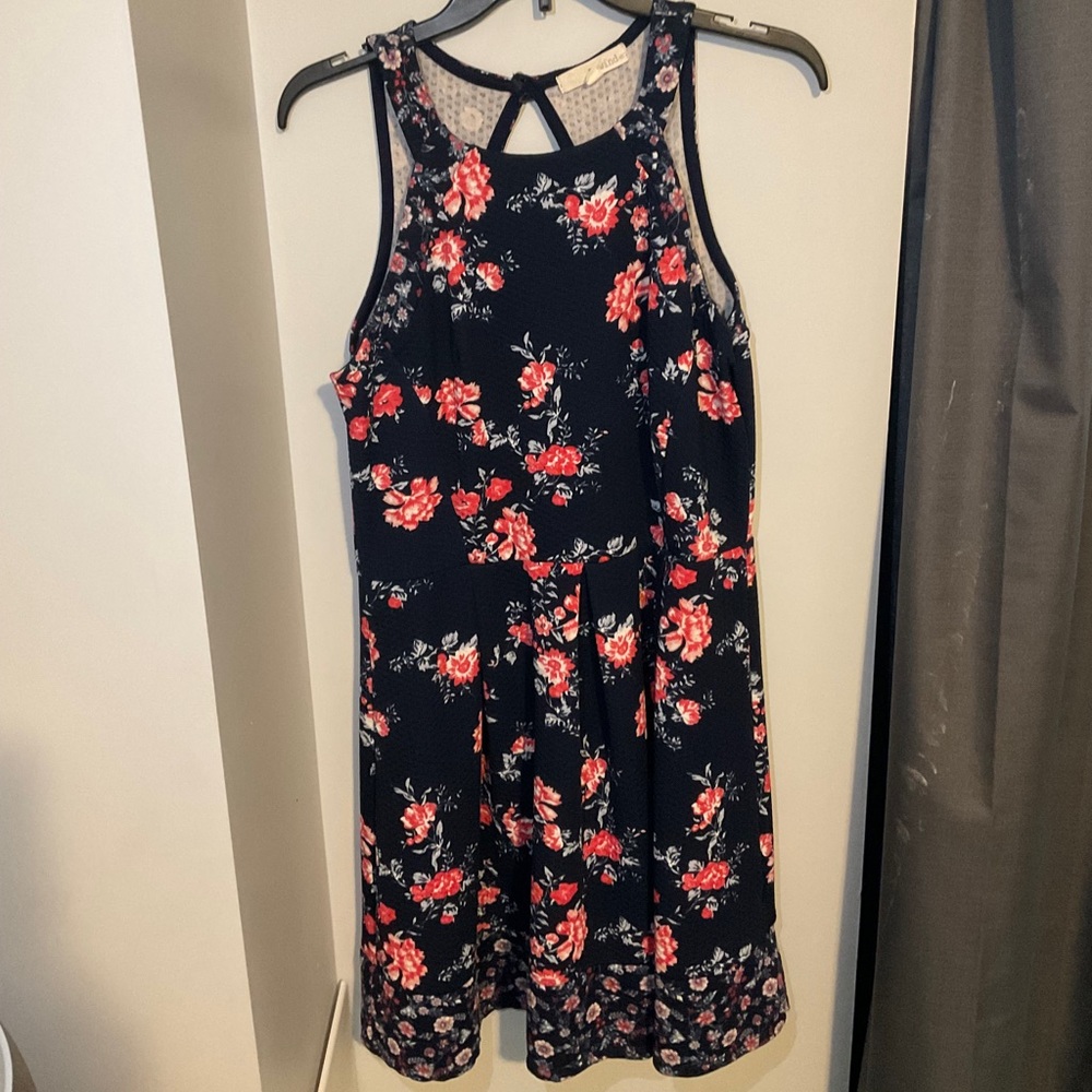 Girls navy dress